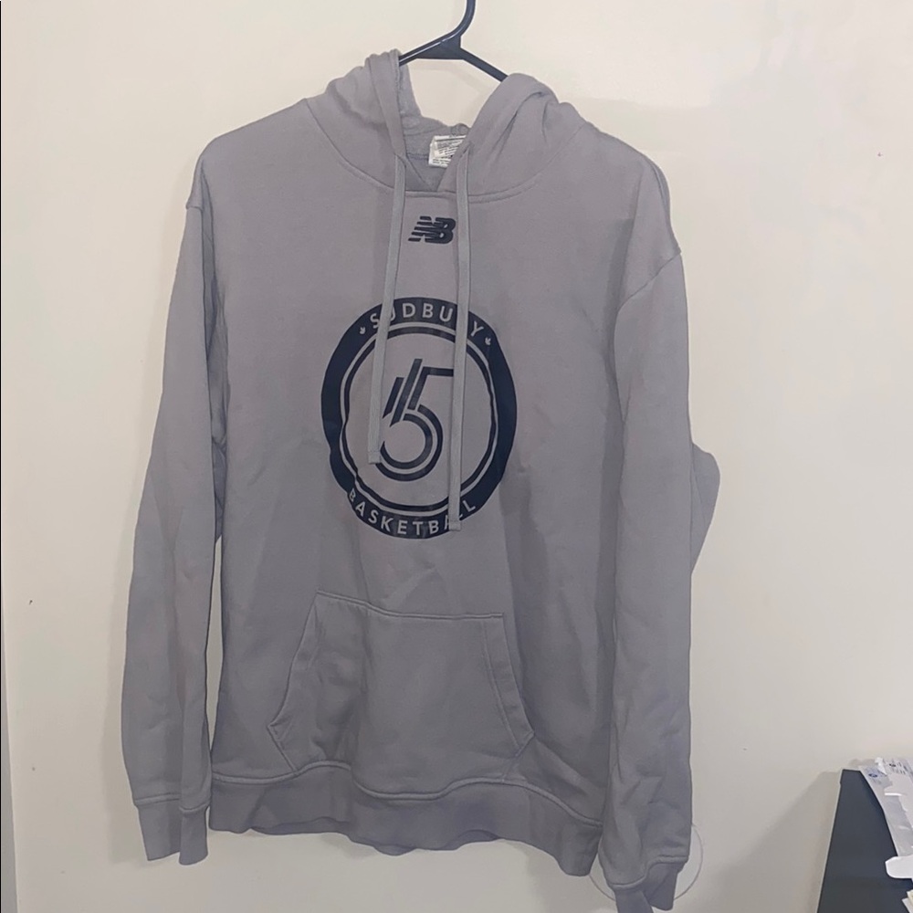 New Balance Gray Hoodie for Men